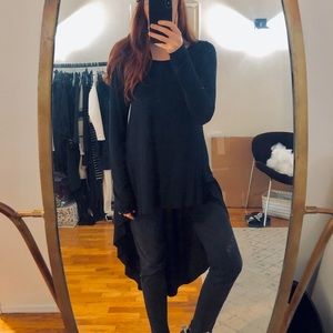Express One Eleven Long Sleeve High/Low Tunic